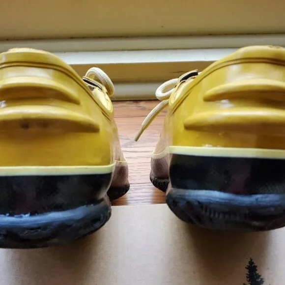 BOGS URBAN FARMER WATERPROOF RAIN SLIP ON SHOE BOOT YELLOW Sz 7 38 - Picture 6 of 12